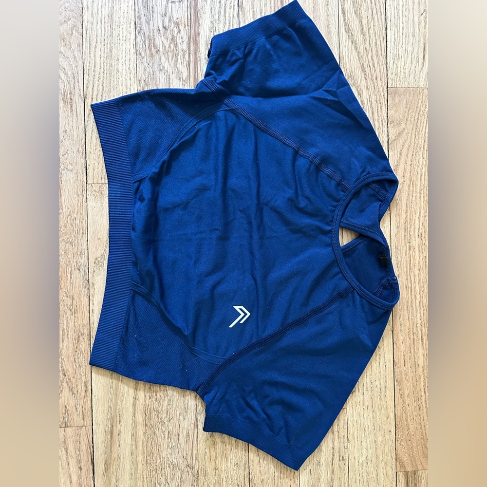 Ocean Blue Oner Active Cropped Workout Top Size XS